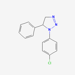 1-(4-Chlorophenyl)-5-phenyl-4,5-dihydro-1h-1,2,3-triazole