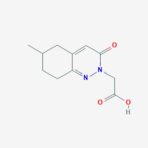 2-(6-methyl-3-oxo-5,6,7,8-tetrahydrocinnolin-2(3H)-yl)acetic acid