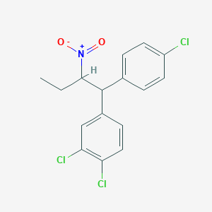 1,2-Dichloro-4-[1-(4-chlorophenyl)-2-nitrobutyl]benzene