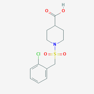 B1472974 1-[(2-Chlorobenzyl)sulfonyl]piperidine-4-carboxylic acid CAS No. 1858250-25-5