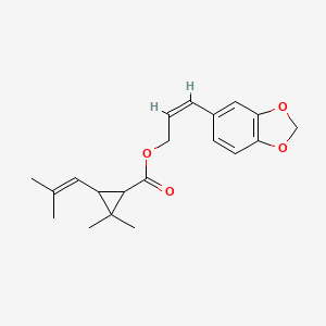 [(Z)-3-(1,3-benzodioxol-5-yl)prop-2-enyl] 2,2-dimethyl-3-(2-methylprop-1-enyl)cyclopropane-1-carboxylate