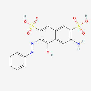 6-Amino-4-hydroxy-3-[(E)-phenyldiazenyl]naphthalene-2,7-disulfonic acid