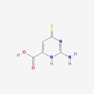 2-Amino-6-sulfanylidene-3,6-dihydropyrimidine-4-carboxylic acid