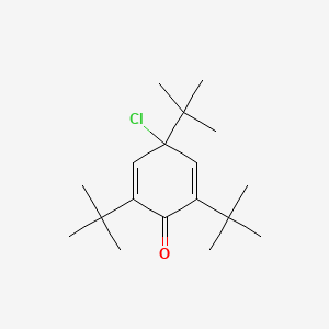 B14729940 2,4,6-Tri-tert-butyl-4-chlorocyclohexa-2,5-dien-1-one CAS No. 5457-60-3