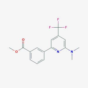 Methyl 3-[6-(dimethylamino)-4-(trifluoromethyl)-2-pyridyl]benzoate