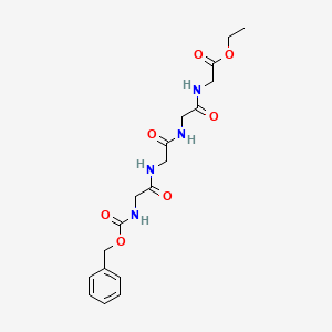 Ethyl 2-[[2-[[2-[[2-(phenylmethoxycarbonylamino)acetyl]amino]acetyl]amino]acetyl]amino]acetate