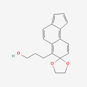 3-(Spiro[cyclopenta[a]naphthalene-7,2'-[1,3]dioxolan]-6-yl)propan-1-ol