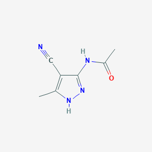 n-(4-Cyano-5-methyl-1h-pyrazol-3-yl)acetamide