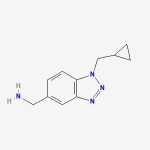 (1-(cyclopropylmethyl)-1H-benzo[d][1,2,3]triazol-5-yl)methanamine