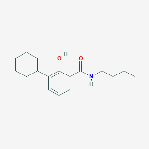 N-Butyl-3-cyclohexyl-2-hydroxybenzene-1-carboximidic acid