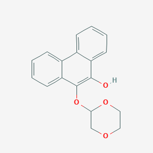 10-[(1,4-Dioxan-2-yl)oxy]phenanthren-9-ol