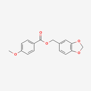 1,3-Benzodioxol-5-ylmethyl 4-methoxybenzoate