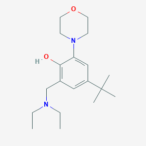 4-Tert-butyl-2-(diethylaminomethyl)-6-morpholin-4-ylphenol