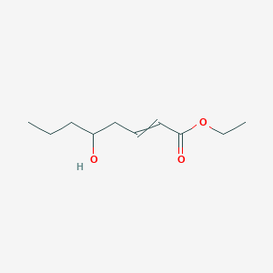 molecular formula C10H18O3 B14730116 Ethyl 5-hydroxyoct-2-enoate CAS No. 6065-34-5