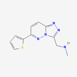 N-methyl-1-(6-(thiophen-2-yl)-[1,2,4]triazolo[4,3-b]pyridazin-3-yl)methanamine