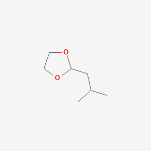 molecular formula C7H14O2 B14730143 1,3-Dioxolane, 2-(2-methylpropyl) CAS No. 6135-52-0