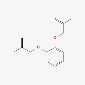 molecular formula C14H18O2 B14730145 Benzene, 1,2-bis[(2-methyl-2-propenyl)oxy]- CAS No. 10500-86-4