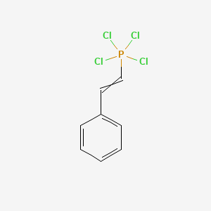 molecular formula C8H7Cl4P B14730167 Tetrachloro(2-phenylethenyl)-lambda~5~-phosphane CAS No. 4895-49-2