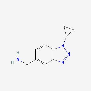 (1-cyclopropyl-1H-benzo[d][1,2,3]triazol-5-yl)methanamine