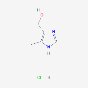molecular formula C5H9ClN2O B147302 (4-methyl-1H-imidazol-5-yl)methanol hydrochloride CAS No. 38585-62-5