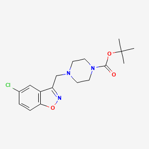 Tert-butyl 4-((5-chlorobenzo[d]isoxazol-3-yl)methyl)piperazine-1-carboxylate