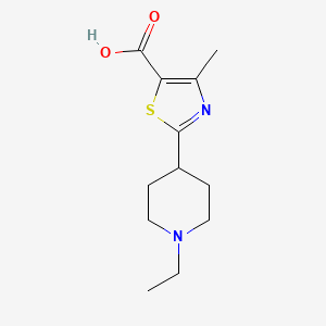 2-(1-Ethylpiperidin-4-yl)-4-methylthiazole-5-carboxylic acid