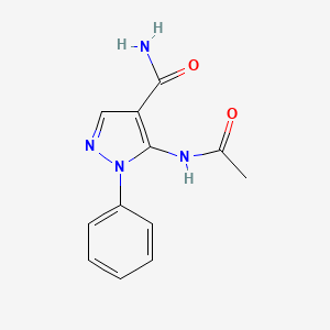 5-Acetamido-1-phenylpyrazole-4-carboxamide