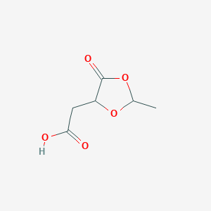 (2-Methyl-5-oxo-1,3-dioxolan-4-yl)acetic acid