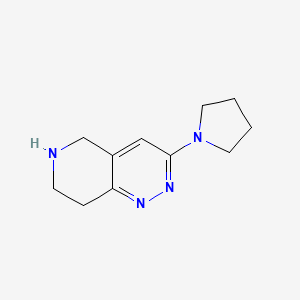 3-(Pyrrolidin-1-yl)-5,6,7,8-tetrahydropyrido[4,3-c]pyridazine