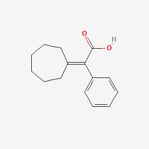 Cycloheptylidene(phenyl)acetic acid