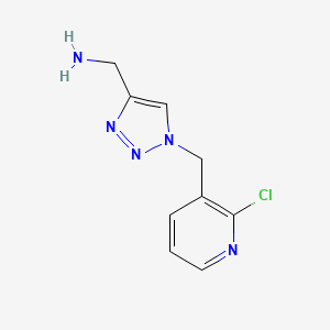 (1-((2-chloropyridin-3-yl)methyl)-1H-1,2,3-triazol-4-yl)methanamine