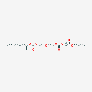 molecular formula C21H38O9 B14730518 Butyl 2,14-dimethyl-4,12-dioxo-3,5,8,11,13-pentaoxaicosan-1-oate CAS No. 5331-76-0