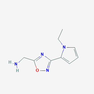 (3-(1-ethyl-1H-pyrrol-2-yl)-1,2,4-oxadiazol-5-yl)methanamine