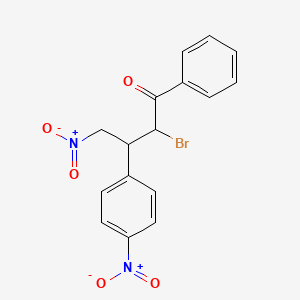 2-Bromo-4-nitro-3-(4-nitrophenyl)-1-phenylbutan-1-one