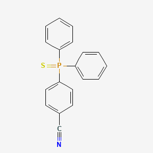 4-(Diphenylphosphorothioyl)benzonitrile