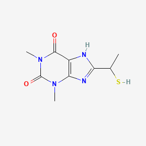 1,3-Dimethyl-8-(1-sulfanylethyl)-3,7-dihydro-1h-purine-2,6-dione