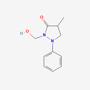 2-(Hydroxymethyl)-4-methyl-1-phenylpyrazolidin-3-one