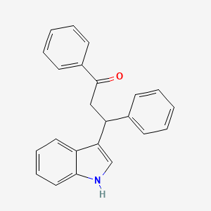 1-Propanone, 3-(1H-indol-3-yl)-1,3-diphenyl-