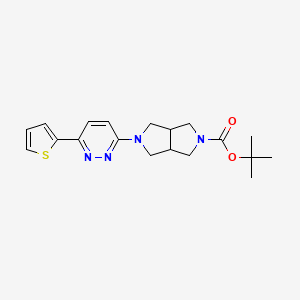 tert-butyl 5-(6-(thiophen-2-yl)pyridazin-3-yl)hexahydropyrrolo[3,4-c]pyrrole-2(1H)-carboxylate