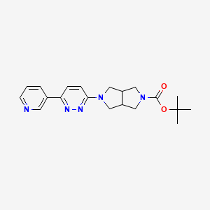 molecular formula C20H25N5O2 B1473070 tert-butyl 5-(6-(pyridin-3-yl)pyridazin-3-yl)hexahydropyrrolo[3,4-c]pyrrole-2(1H)-carboxylate CAS No. 2098015-64-4