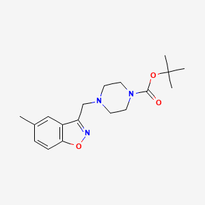 Tert-butyl 4-((5-methylbenzo[d]isoxazol-3-yl)methyl)piperazine-1-carboxylate
