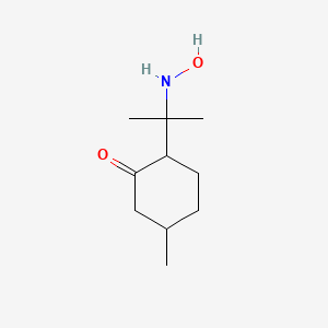 2-[2-(Hydroxyamino)propan-2-yl]-5-methylcyclohexanone