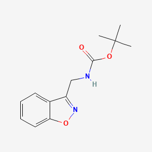 molecular formula C13H16N2O3 B1473081 Tert-butyl (benzo[d]isoxazol-3-ylmethyl)carbamate CAS No. 1936628-40-8