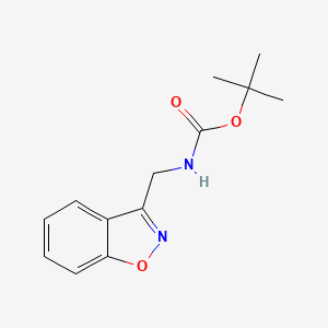 molecular formula C13H16N2O3 B1473081 Tert-butil (benzo[d]isoxazol-3-ilmetil)carbamato CAS No. 1936628-40-8