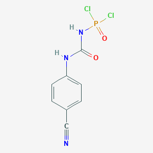 molecular formula C8H6Cl2N3O2P B14730815 1-(4-Cyanophenyl)-3-dichlorophosphorylurea 