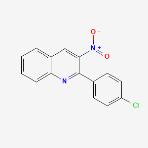 2-(4-Chlorophenyl)-3-nitroquinoline