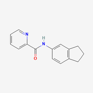 N-(2,3-dihydro-1H-inden-5-yl)pyridine-2-carboxamide