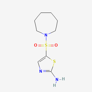molecular formula C9H15N3O2S2 B1473094 5-(Azepan-1-ylsulfonyl)thiazol-2-amine CAS No. 2097978-90-8