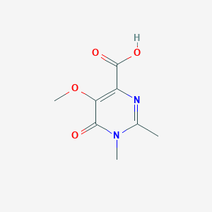 molecular formula C8H10N2O4 B1473095 5-Methoxy-1,2-dimethyl-6-oxo-1,6-dihydropyrimidine-4-carboxylic acid CAS No. 1936543-00-8