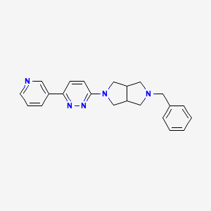molecular formula C22H23N5 B1473097 2-Benzyl-5-(6-(pyridin-3-yl)pyridazin-3-yl)octahydropyrrolo[3,4-c]pyrrole CAS No. 2098117-53-2